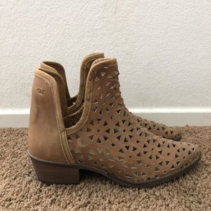 Tan booties